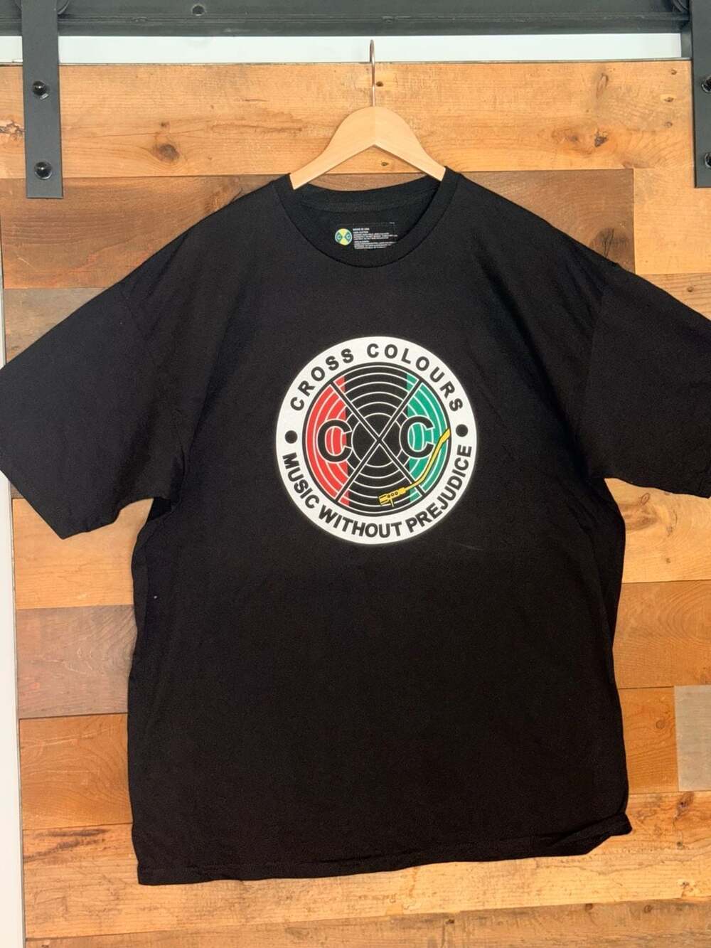 Cross Colours Music Without Prejudice Circle Logo T-Shirt XL